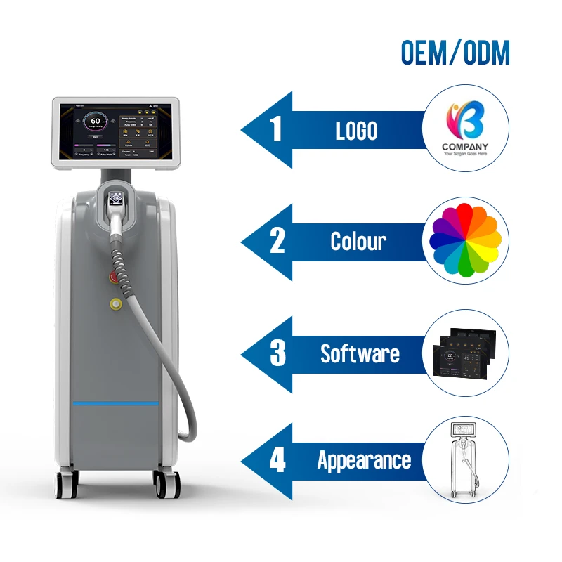 Professional 4 Wavelengths Diode Laser Hair Removal Machine5