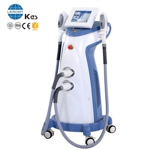 Depilazione laser SHR professionale per ringiovanimento della pelle IPL a 2 manici