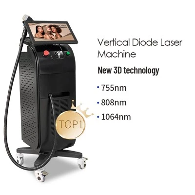 macchina di depilazione del laser a diodi di dimensione del punto 808nm intercambiabile di 3000W