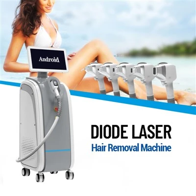 Macchina per la depilazione laser a diodi a 3 lunghezze d'onda 755 808 1064 meno dolorosa del laser