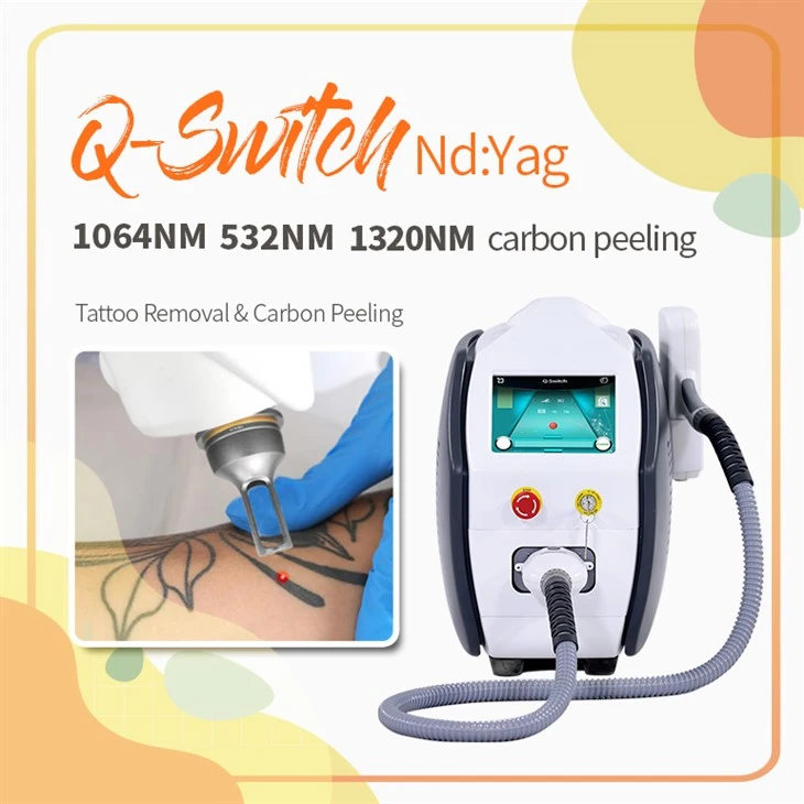 Apparecchio laser per la rimozione del tatuaggio Nd Yag